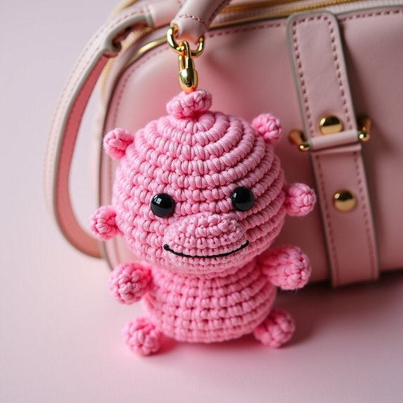 cute axolotl bag charm