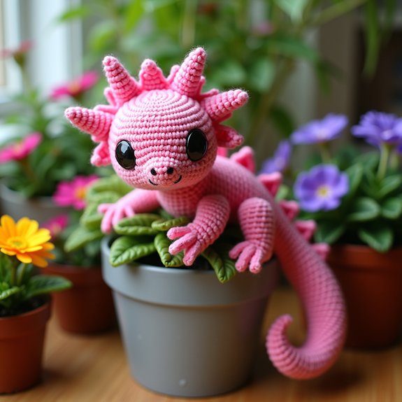 cute axolotl pot cover