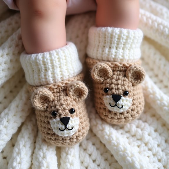 cute bear paw footwear