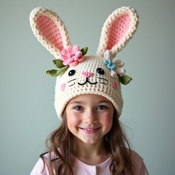 cute crochet bunny hat