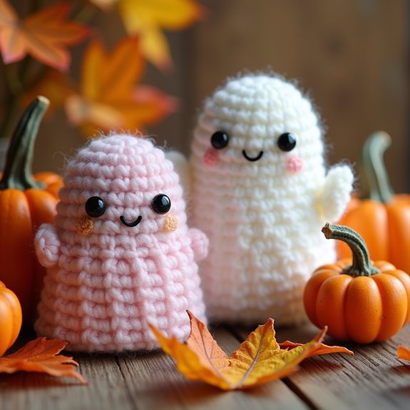 cute crochet ghost toy