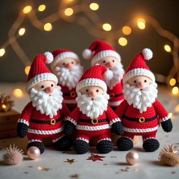 cute crochet santa figures