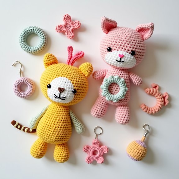 cute crochet teething toy