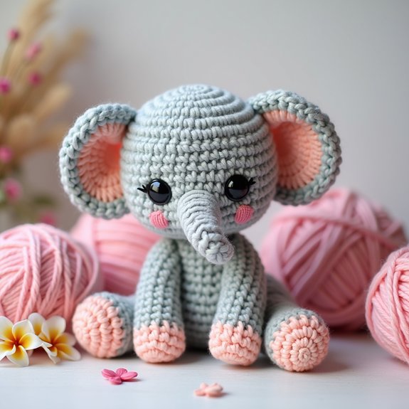 cute crocheted baby elephant