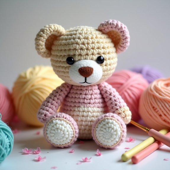 cute crocheted teddy bear
