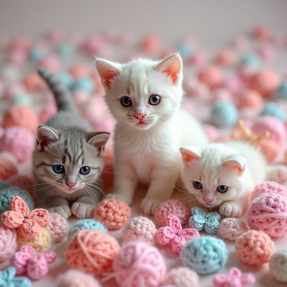 cute handmade crochet butterflies