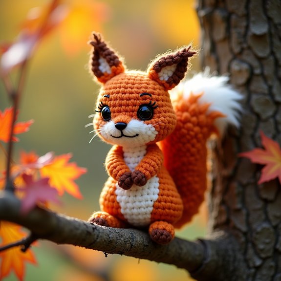 cute handmade crochet squirrel