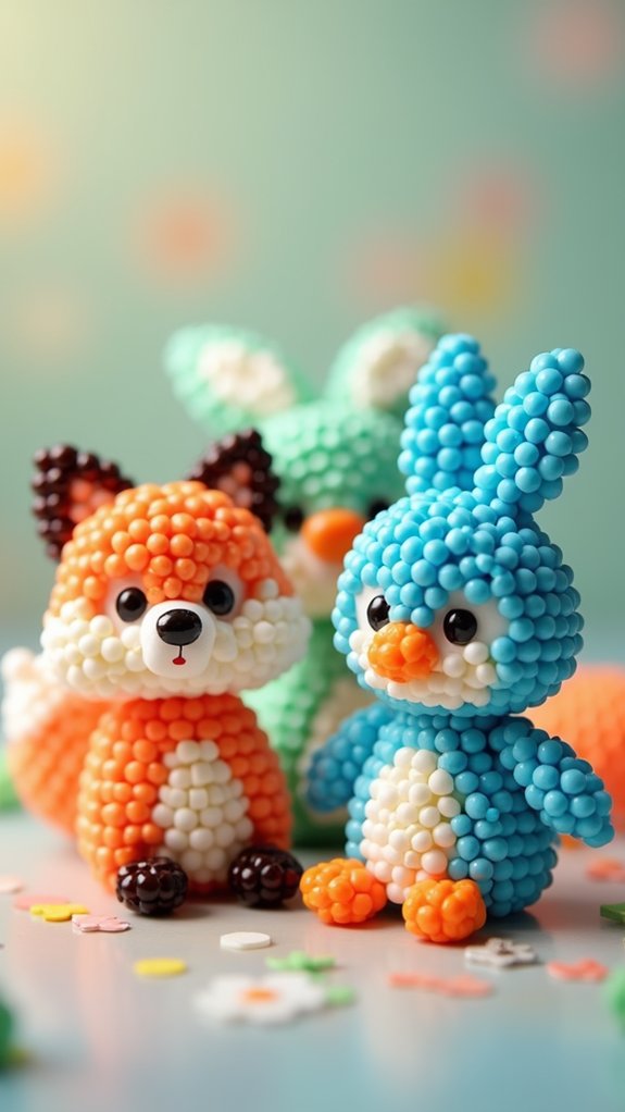 cute miniature animal sculptures