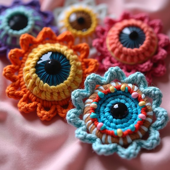 decorative colorful eye catching beads