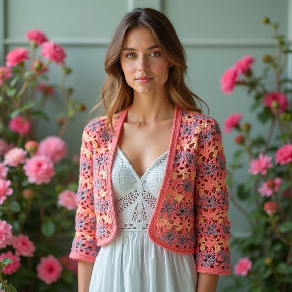 decorative crochet shawl design