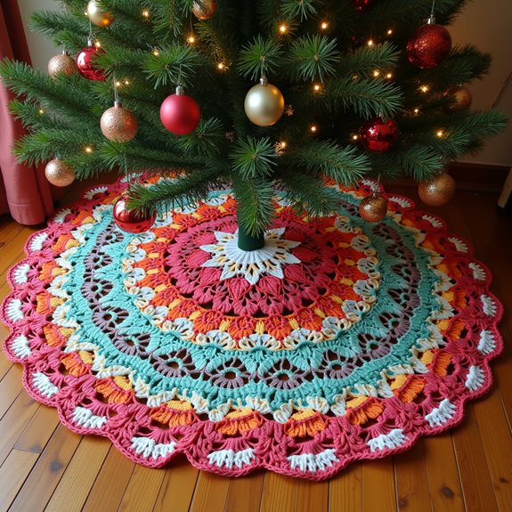 decorative holiday crochet accessory