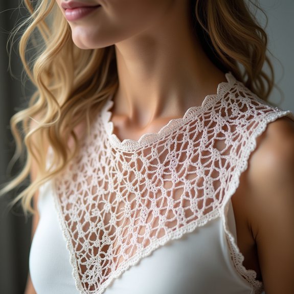 decorative scalloped collar design