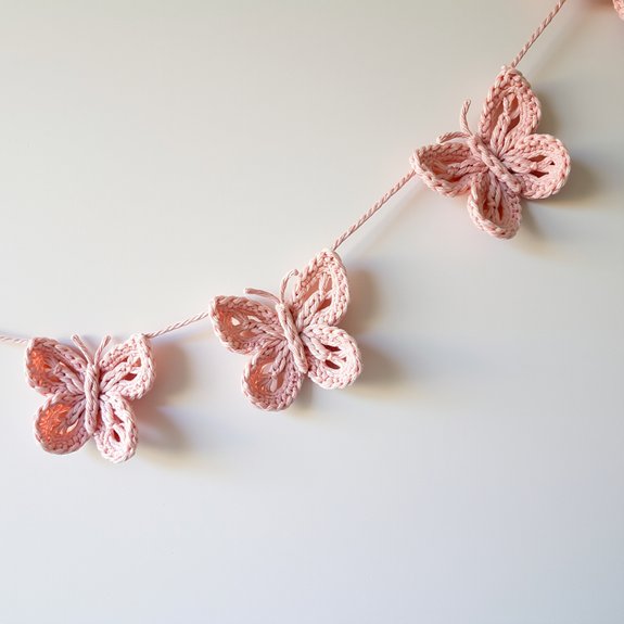 delicate butterfly decorative garland