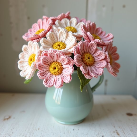 delicate clusters of daisies