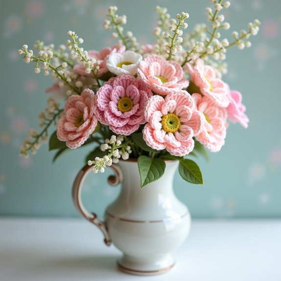 delicate floral decoration accents