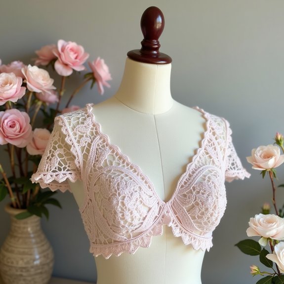 delicate lace butterfly design