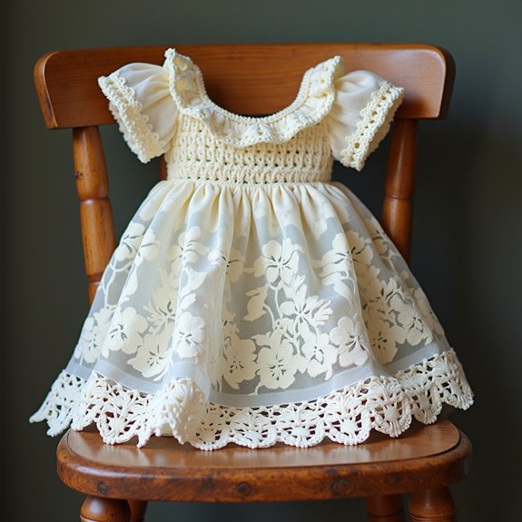delicate lace sweetheart design