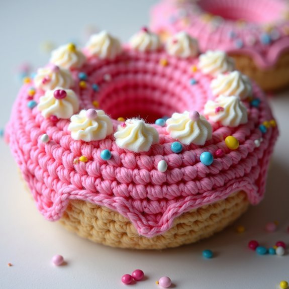 delicious baked donut dessert