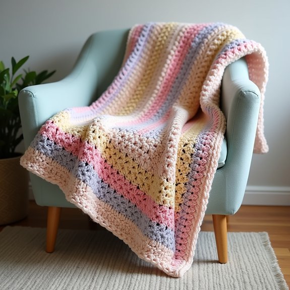 diagonal striped border design