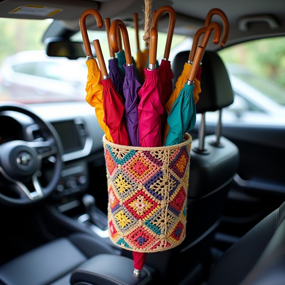 distinctive umbrella storage solution