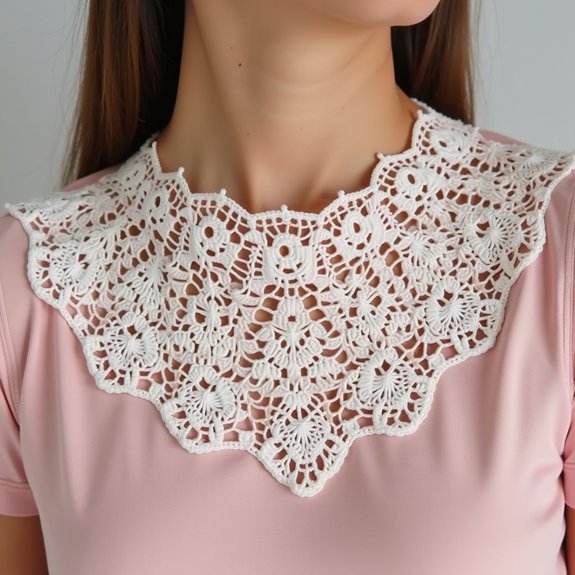 elegant crochet lace collar