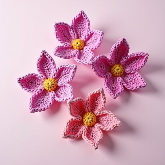 elegant crochet orchid design
