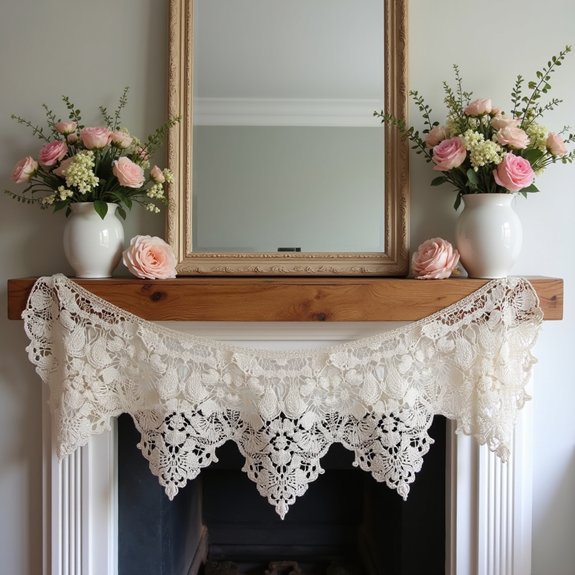 elegant decorative lace garland
