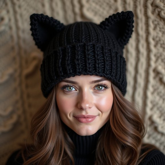 elegant feline themed headwear