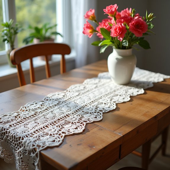 elegant handcrafted crochet decor
