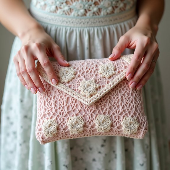 elegant lace evening bag