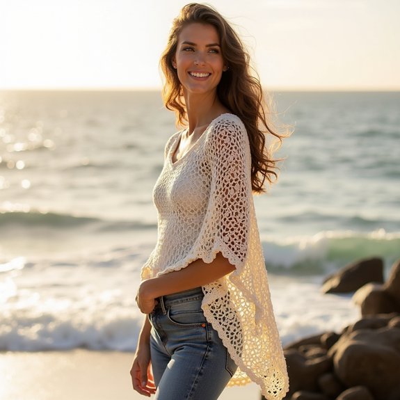 elegant lacy crochet design