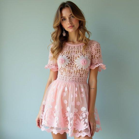 elegant layered tulle dress