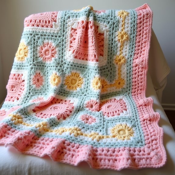 elegant shell stitch border