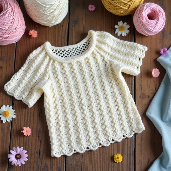 elegant shell stitch design