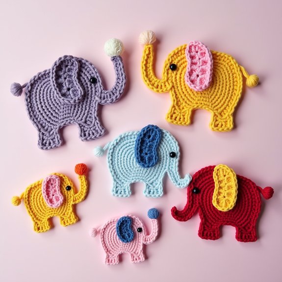 elephant crochet decoration pattern