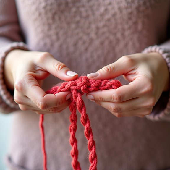 embroidery technique with loops