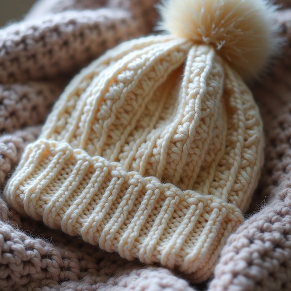 fashionable ribbed winter accessory