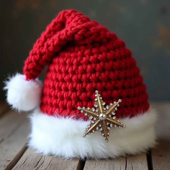 festive red and white