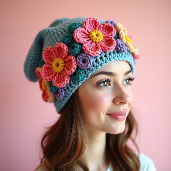 floral decorative headwear accessory
