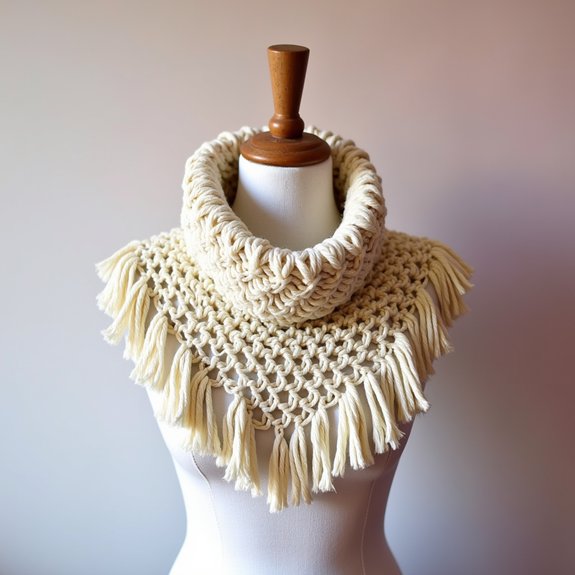 fringe detail collar design