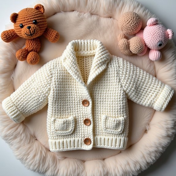 garter stitch baby coat
