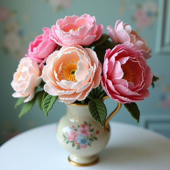 graceful floral artwork creation