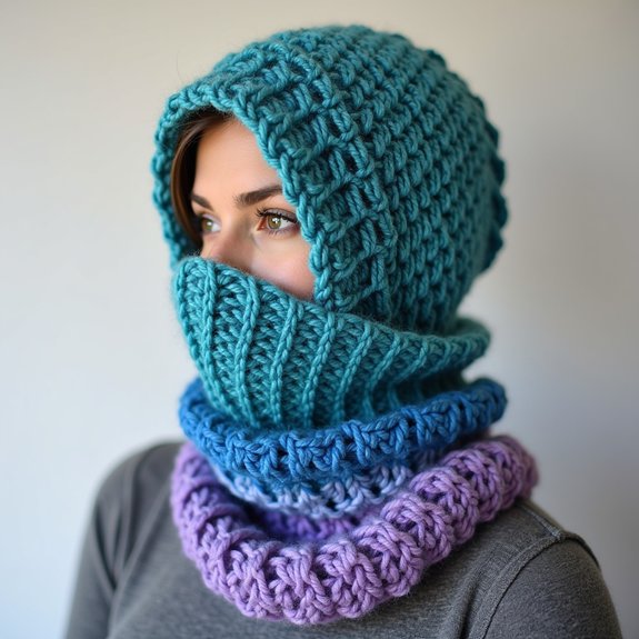 gradient style face mask