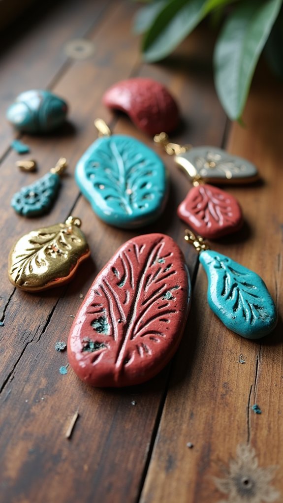handcrafted clay jewelry designs