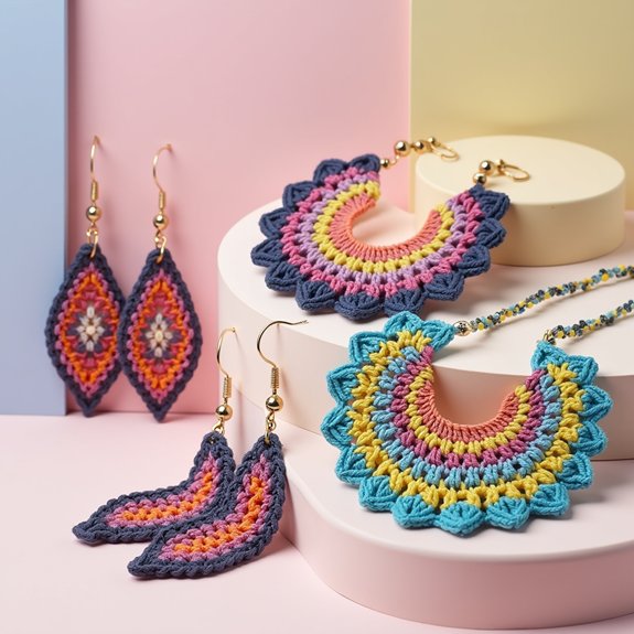 handcrafted crochet jewelry designs