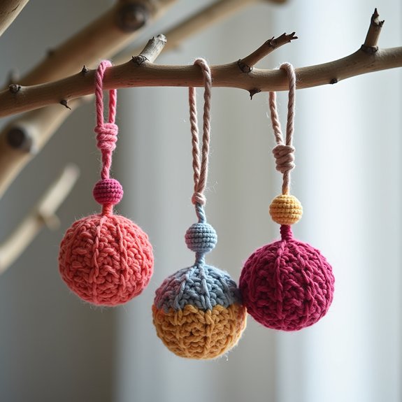 handcrafted crochet keychain design