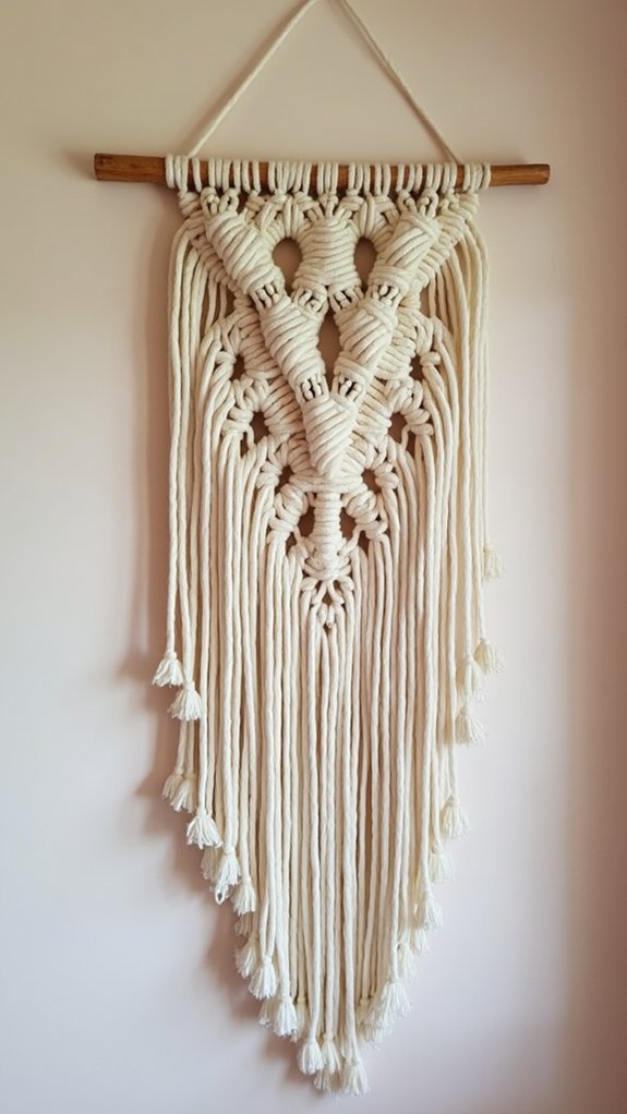 handcrafted textile wall art
