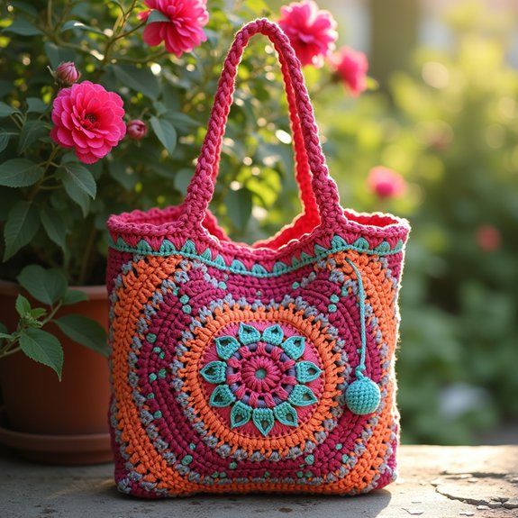 handmade bohemian crochet bag