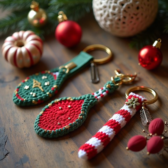 handmade crochet keychain designs