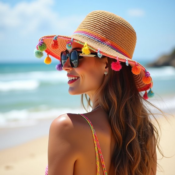 handmade crochet sun hat